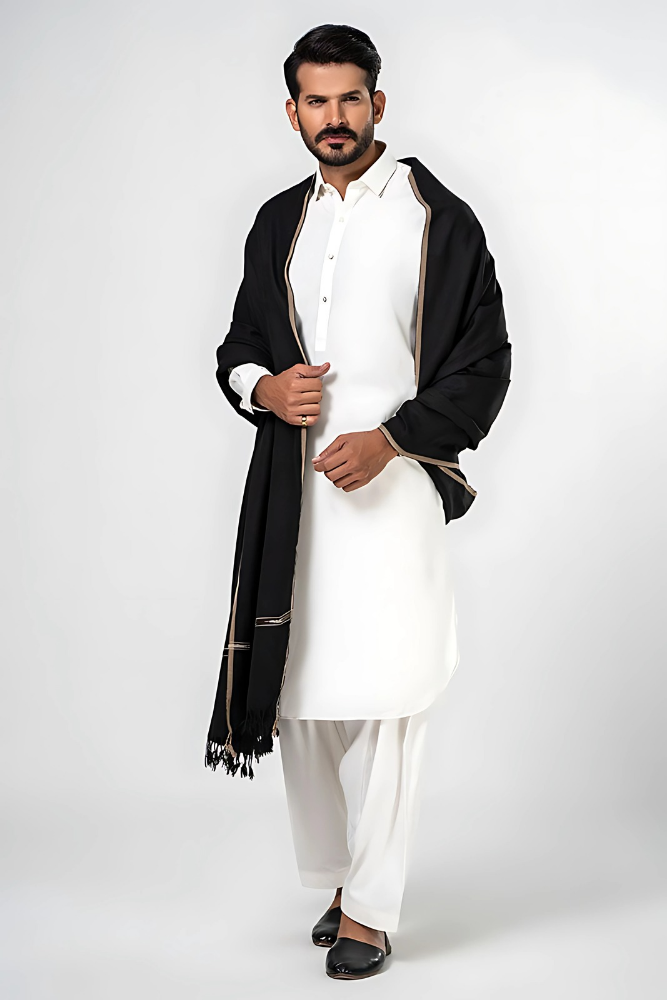 Pure Kashmiri wool men's shawls